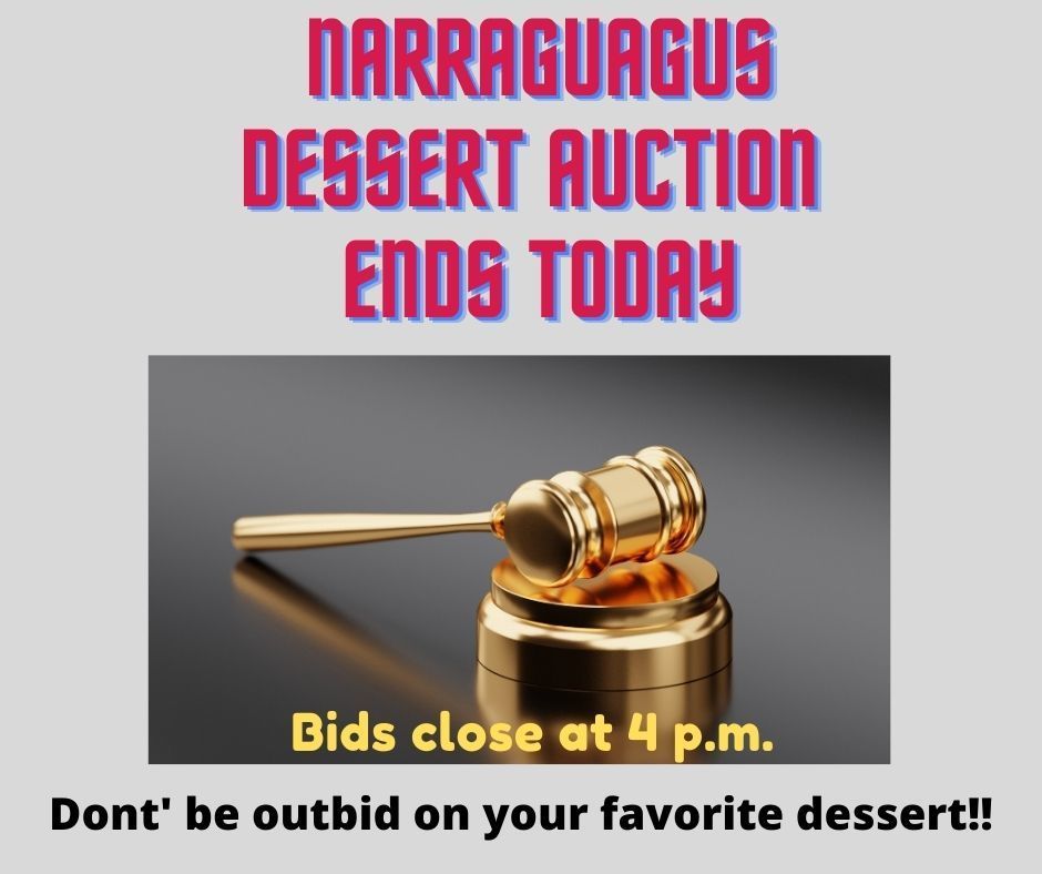 Dessert Auction Ends Today
