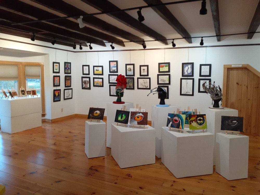 Upstair gallery displays
