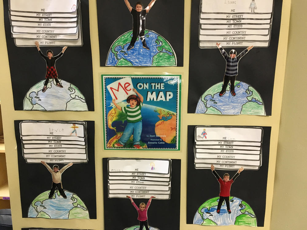 Second Graders on the Map!