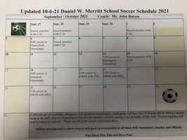 Updated Soccer Schedule