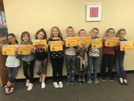 Third Graders October "Book-It" Winners
