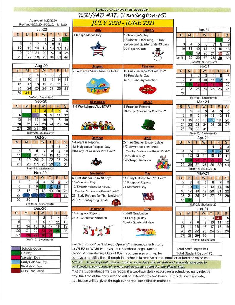 School Calendar - SP