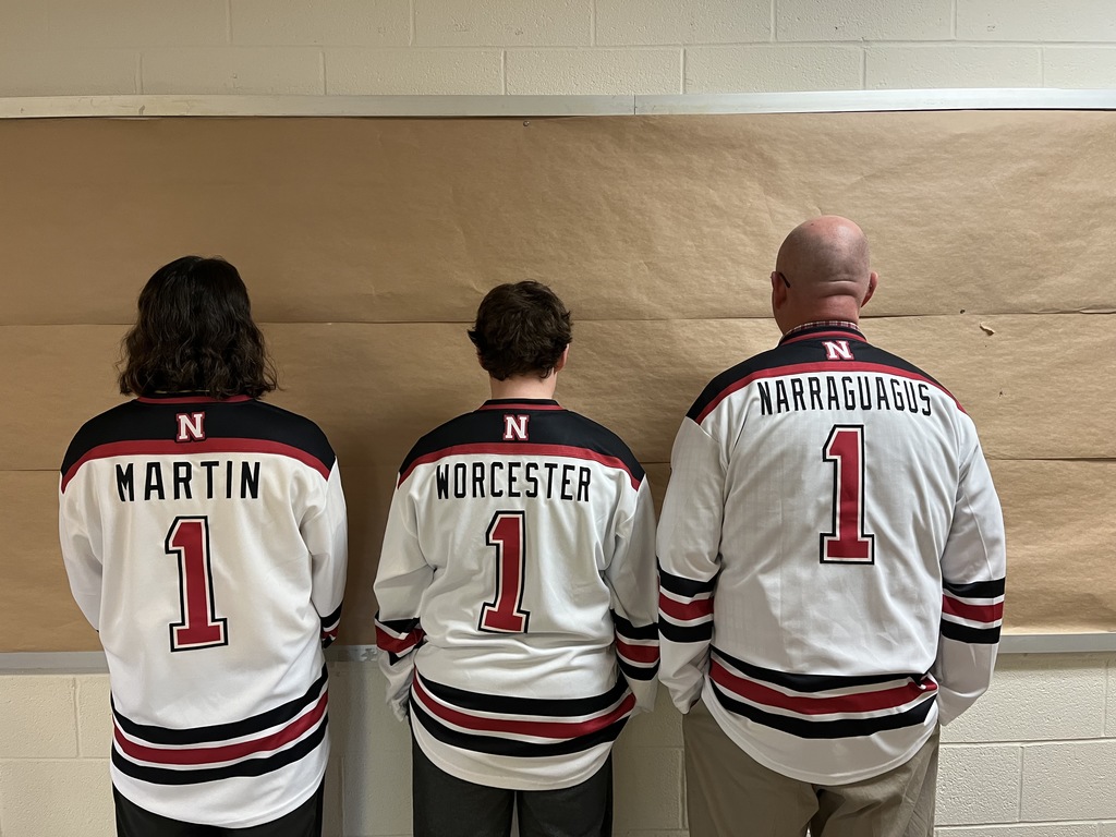 Mrs. Martin, Miles, and Mr. Emerson Back of Jerseys