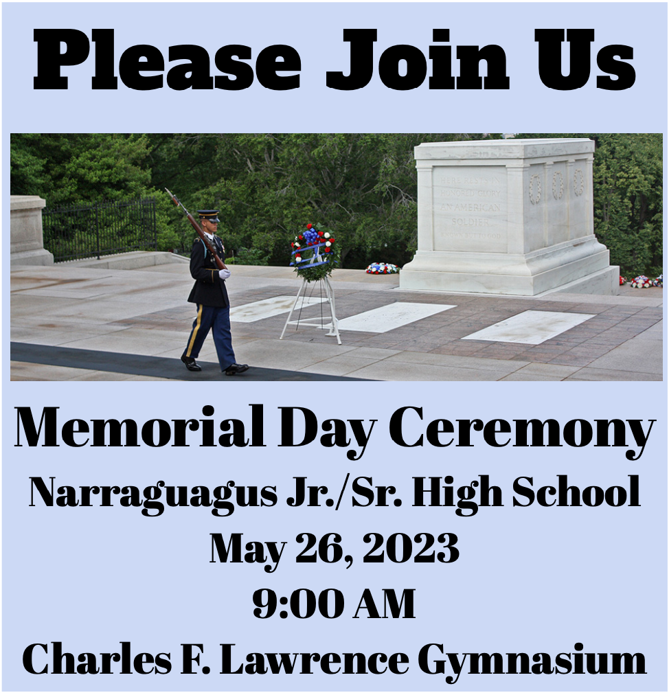 Memorial Day invite with information